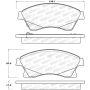 Stoptech 308.15220 Street Brake Pads - Rear