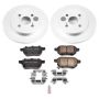 PowerStop CRK6106 Genuine Geomet Coated Rotor and Low-Dust Ceramic Brake Pad Kit