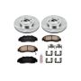 PowerStop KOE704 OE Stock Replacement Low-Dust Ceramic Brake Pad and Rotor Kit