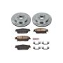 PowerStop KOE2958 OE Stock Replacement Low-Dust Ceramic Brake Pad and Rotor Kit