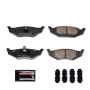PowerStop Z23-641 PowerStop - Z23 Daily Driver Carbon-Fiber Ceramic Brake Pads with Hardware Kit