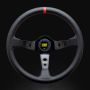 OMP RACING, INC. OMPOD0-1956-073 Corsica Steering Wheel Black and Red Leather