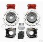 Wilwood 140-7141-DR Forged Dynalite P/S P-B Kit Drilled-Red Chevy 12 Bolt w/ C-Clips