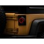 Raxiom J164240 07-18 Jeep Wrangler JK Axial Series Halo LED Tail Lights- Blk Housing (Clear Lens)