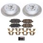 PowerStop SC7881 Semi-Coated Rotor and Low-Dust Ceramic Brake Pad Kit