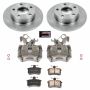 PowerStop KCOE584 OE Stock Replacement Low-Dust Ceramic Brake Pad, Rotor and Caliper Kit