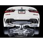 AWE Tuning 3020-42078 2019+ BMW M340i (G20) Track Edition Exhaust - Quad Chrome Silver Tips