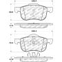 StopTech Street Select Brake Pads w/ Hardware Front - 01-09 Volvo S60