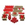 Energy Suspension 55-57 Chevrolet Belair/El Camino/Impala Red Hyper-Flex Master Bushing Set
