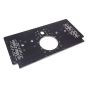 TRIPLE X RACE COMPONENTS TXRSC-EG-0006-BLK Alum Rear Motor Plate Raised Rail Black Sprint