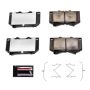 PowerStop Z36-812 PowerStop - Z36 Truck and SUV Carbon-Fiber Ceramic Brake Pads with Hardware Kit