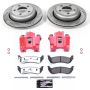 PowerStop KC6181-26 Z26 Street Performance Ceramic Brake Pad, Drilled Slotted Rotor, and Caliper Kit