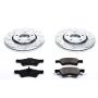 PowerStop K5246 Z23 Daily Driver Carbon-Fiber Ceramic Brake Pad and Drilled & Slotted Rotor Kit