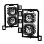 SPYDER 9045424 Full LED Fog Lights W/Bracket and Universal Switch - Clear