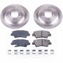 PowerStop KOE8016 OE Stock Replacement Low-Dust Ceramic Brake Pad and Rotor Kit
