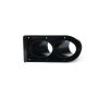 SCHOENFELD SCH300TSB-45-2 Tail Pipe Saver 3in Dual 45deg Black