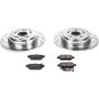 PowerStop K2431 Z23 Daily Driver Carbon-Fiber Ceramic Brake Pad and Drilled & Slotted Rotor Kit