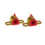 Prothane 19-1155 Universal Greasable Sway Bar Bushings - 13/16in - Type A Bracket - Red