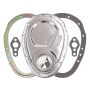 TRANS-DAPT TRA8909 SBC 2-Piece Timing Cover Chrome