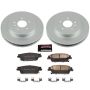 PowerStop CRK2958 Genuine Geomet Coated Rotor and Low-Dust Ceramic Brake Pad Kit