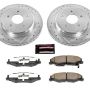 PowerStop K1563-26 Z26 Street Performance Ceramic Brake Pad and Drilled & Slotted Rotor Kit