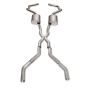 Stainless Works CA676925CS Chevy Camaro 1967-69 Exhaust 2.5in Stainless with X-Pipe