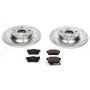 PowerStop K2310 Z23 Daily Driver Carbon-Fiber Ceramic Brake Pad and Drilled & Slotted Rotor Kit