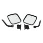 Kentrol 97-18 Jeep Wrangler TJ/JK E-Z Detach Mirrors Pair - Textured Black