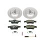 PowerStop ESK6569 Genuine Geomet Coated Rotors, ECE-R90 Brake Pads + Hardware Kit