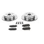 PowerStop K1072 Z23 Daily Driver Carbon-Fiber Ceramic Brake Pad and Drilled & Slotted Rotor Kit