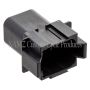 NAMZ DR-8B Deutsch DT Series 8-Wire Receptacle & Wedgelock - Black (HD 72108-94BK)
