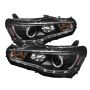 SPYDER 5042231 Projector Headlights - LED Halo - DRL - Black