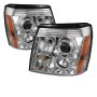 SPYDER 5042279 Projector Headlights - LED Halo - DRL - Chrome