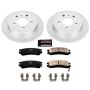 PowerStop CRK1440 Genuine Geomet Coated Rotor and Low-Dust Ceramic Brake Pad Kit
