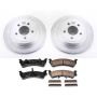 PowerStop CRK1770 Genuine Geomet Coated Rotor and Low-Dust Ceramic Brake Pad Kit