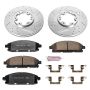 PowerStop K2279-36 Z36 Truck and SUV Carbon-Fiber Ceramic Brake Pad and Drilled & Slotted Rotor Kit