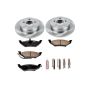 PowerStop KOE5149 OE Stock Replacement Low-Dust Ceramic Brake Pad and Rotor Kit