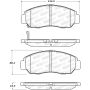 Stoptech 308.16080 Street Brake Pads - Rear