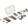 Kentrol 98-06 Jeep Wrangler TJ Hood Kit - Polished Silver