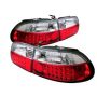 SPYDER 5004741 LED Tail Lights - Red Clear