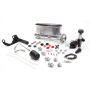 Wilwood 261-13270-P HV Tandem M/C Kit w L/H Bracket & Prop Valve - 1 1/8in Bore Ball Burnished