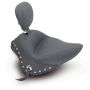 Mustang Motorcycle 79740 Mustang 11-13 Harley Blackline,12-17 Slim/Slim S Wide Touring Solo Seat w/DBR Studs - Black