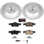 PowerStop CRK6200 Genuine Geomet Coated Rotor and Carbon-Fiber Ceramic Brake Pad Kit