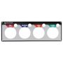 ALLSTAR PERFORMANCE ALL80128 Repl 4 Gauge Panel OP/WT/OT/FP