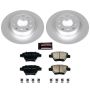 PowerStop CRK5667 Genuine Geomet Coated Rotor and Carbon-Fiber Ceramic Brake Pad Kit
