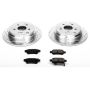 PowerStop K4604 Z23 Daily Driver Carbon-Fiber Ceramic Brake Pad and Drilled & Slotted Rotor Kit