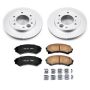 PowerStop CRK148 Genuine Geomet Coated Rotor and Low-Dust Ceramic Brake Pad Kit