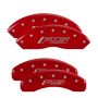 MGP 14240SRS5RD 4 Caliper Covers Engraved Front & Rear Gen 5/RS Red finish silver ch