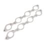 Stainless Works HFBBC212 Big Block Chevy Round Port Header 304SS Exhaust Flanges 2-1/8in Primaries
