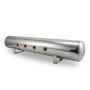 Air Lift 12956 5 Gal Alum Air Tank - (4) 3/8in Face Ports & 1/4in Drain Port - 36in L X 6in D - Polished